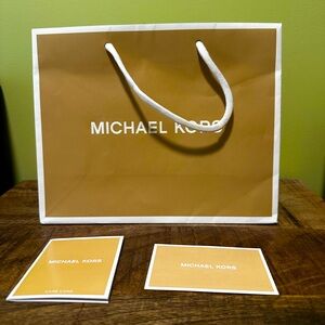 Small Michael Kors shopping bag empty